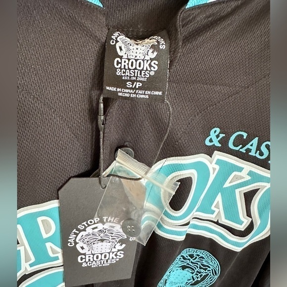 NWT Crooks & Castles Baseball Jersey - Picture 5 of 5
